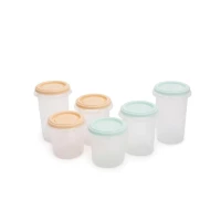 Mainland Airtight Food Containers Set of 6 ,  includes two 200ml containers, two 250ml containers, and two 330ml containers