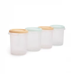 Mainland Airtight Food Containers, 250ml Capacity Set of 4 , Perfect For Storing Food