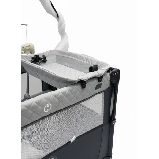 Burbay Baby Bed Next2Me – With Wheels and Vibration, 125×65×82 cm, Adjustable Co-Sleeping Crib, Safe and Convenient for Newborns and Infants - Burbay - Image 3