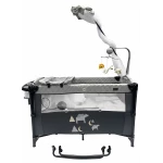 Burbay Baby Bed Next2Me – With Wheels and Vibration, 125×65×82 cm, Adjustable Co-Sleeping Crib, Safe and Convenient for Newborns and Infants - Burbay