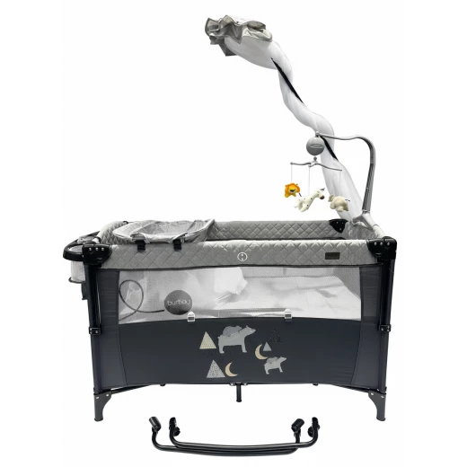 Burbay Baby Bed Next2Me – With Wheels and Vibration, 125×65×82 cm, Adjustable Co-Sleeping Crib, Safe and Convenient for Newborns and Infants Burbay Baby Bed Next2Me – With Wheels and Vibration, 125×65×82 cm, Adjustable Co-Sleeping Crib, Safe and Convenient for Newborns and Infants