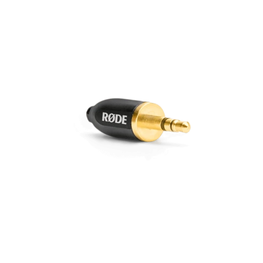 RØDE MiCon-2 Connector with 3.5 mm Male Stereo TRS Jack, Compatible with RØDE MiCon Lavalier Microphones, Gold-Plated Contacts for High-Fidelity Audio Transmission and Secure Threaded Connection