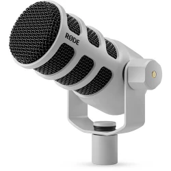 RODE PodMic Dynamic Podcasting Microphone (White) XLR