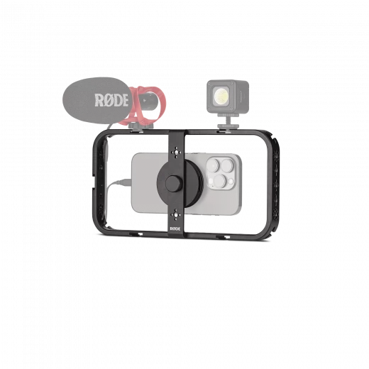 RODE durable phone cage with MagSafe magnetic mounting system