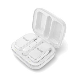 Rode Ultra-compact Wireless Micro Microphone USB-C White, ultra-small wireless mic system with direct phone connection, professional clear audio quality, perfect for vlogging, streaming, podcasts and content creation