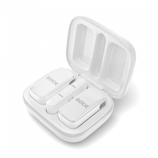 ميكروفون لاسلكي Rode Ultra-Compact Wireless Micro USB-C لون أبيض، تصميم صغير جداً ومحمول، اتصال مباشر بدون أسلاك، صوت احترافي نقي، مثالي للتصوير والمحتوى والبث والبودكاست مع سهولة الاستخدام الفوري ميكروفون لاسلكي Rode Ultra-Compact Wireless Micro USB-C لون أبيض، تصميم صغير جداً ومحمول، اتصال مباشر بدون أسلاك، صوت احترافي نقي، مثالي للتصوير والمحتوى والبث والبودكاست مع سهولة الاستخدام الفوري