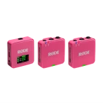 RODE Wireless GO (Gen 3) 2-Person Microphone (2.4 GHz, Black), Pink - Rode