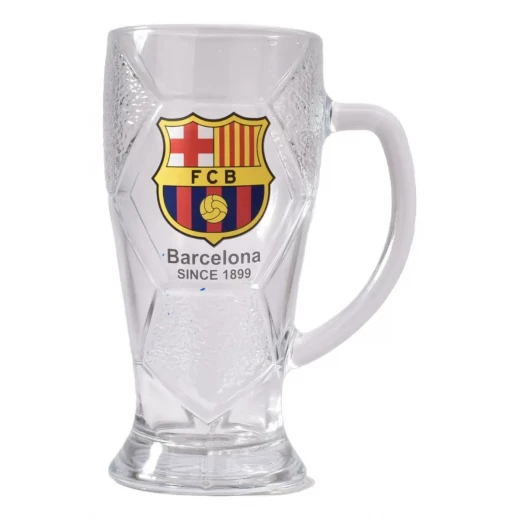 كوب زجاجي رسمي لنادي برشلونة FC Barcelona بسعة تقريبية 500 مل، تصميم أنيق وعصري لعشاق النادي، مثالي للاستخدام اليومي أو كهدية مميزة للمشجعين الصغار والكبار على حد سواء.ns young and old alike - كرييتيفز - Image 3