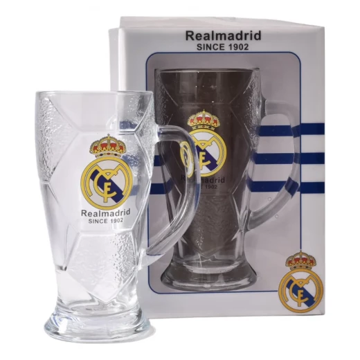 كوب زجاجي رسمي لنادي ريال مدريد Real Madrid FC، تصميم أنيق وعصري لعشاق الفريق، مثالي للاستخدام اليومي أو كهدية مميزة للأطفال والكبار لإظهار حبهم للنادي بطريقة ممتعة وعملية كوب زجاجي رسمي لنادي ريال مدريد Real Madrid FC، تصميم أنيق وعصري لعشاق الفريق، مثالي للاستخدام اليومي أو كهدية مميزة للأطفال والكبار لإظهار حبهم للنادي بطريقة ممتعة وعملية