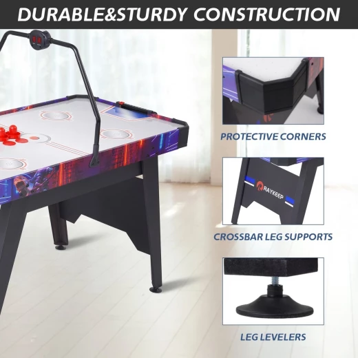 طاولة هوكي هوائي (Air Hockey Table) مصممة للاستخدام المنزلي أو الخارجي او الصالات الترفيهية. - كرييتيفز - Image 4