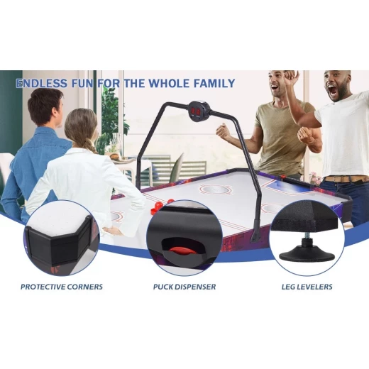طاولة هوكي هوائي (Air Hockey Table) مصممة للاستخدام المنزلي أو الخارجي او الصالات الترفيهية. - كرييتيفز - Image 6