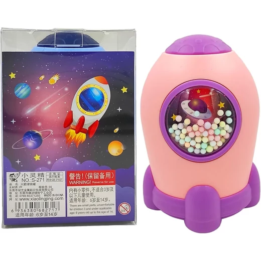 حصالة نقود إلكترونية للأطفال على شكل صاروخ فضائي (Rocket Piggy Bank)، وهي أداة تعليمية مصممة لتشجيع الأطفال على توفير المال بأسلوب تفاعلي وممتع - كرييتيفز - Image 4