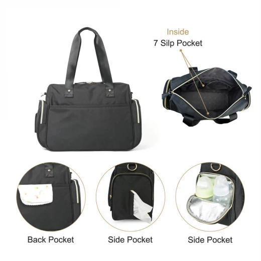 Colorland Large Capacity Maternity Mummy Bags, Black - Colorland - Image 9