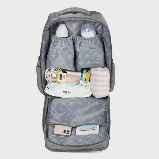 colorland smart all-in one diaper backpack gray - Colorland - Image 2
