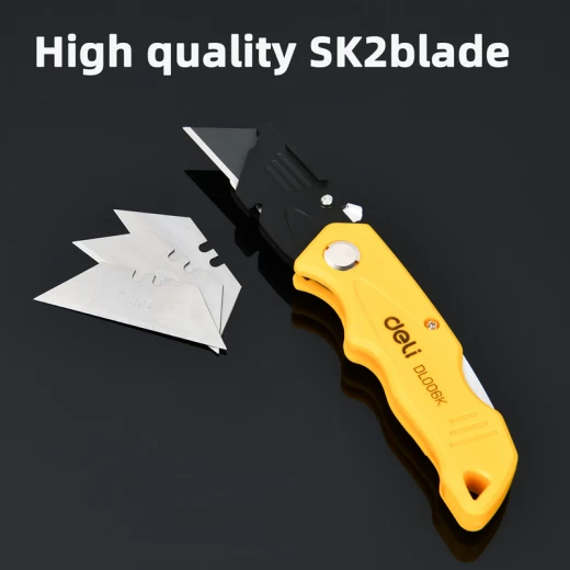 Deli Folding Knife EDL006K Set of 4 Utility Knives with 10 Spare Blades - Deli - Image 3