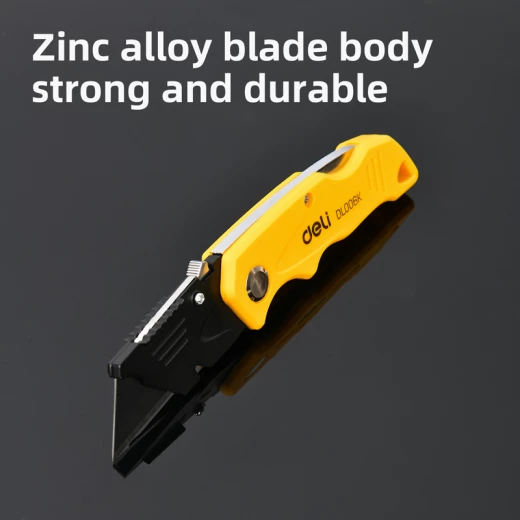 Deli Folding Knife EDL006K Set of 4 Utility Knives with 10 Spare Blades - Deli - Image 4