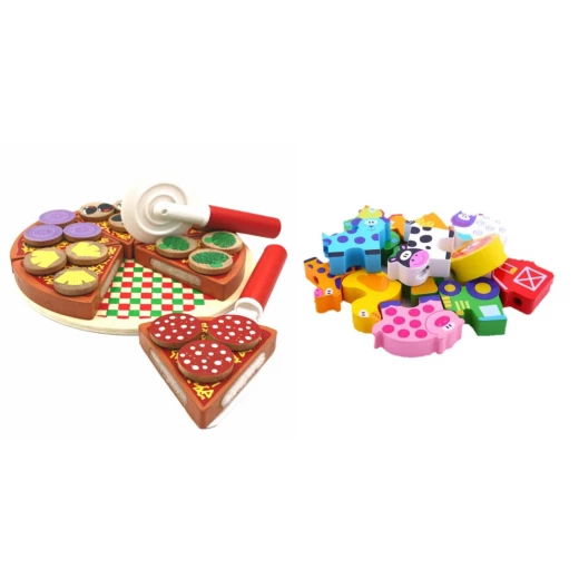 Gift pack for 2-3 year old. Two toys in a cotton bag! Gift pack for 2-3 year old. Two toys in a cotton bag!