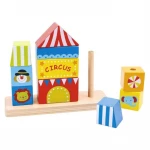 Tooky Toy Wooden Circus Blocks for 2 year old - The Coloured Box