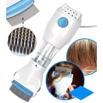 Electric Lice Comb for Hair, Electric Lice and Nit Removal Comb with Fine Metal Teeth and Collection Chamber, Easy Home Use for Hair Care - Alcom