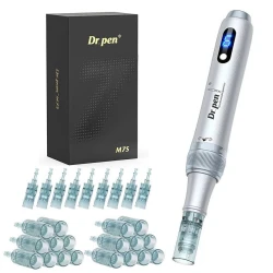 جهاز Dr. Pen M7S للميكرونيدلينغ والعناية بالبشرة، قلم الوخز الدقيق لتحسين مظهر البشرة والعناية المنزلية، جهاز احترافي للعناية بالوجه