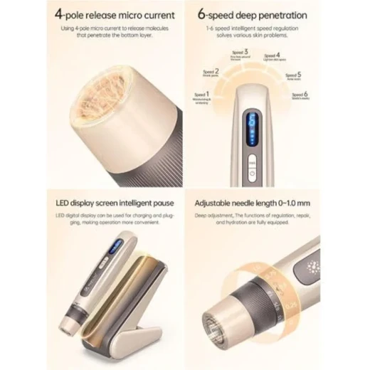 Hydra.Pen H5 Microneedling Pen for Skin Care and Beauty Treatments, Electric Derma Pen with Digital Display, Portable Professional Skin Care Device, Model H5 - Image 3