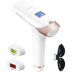 LES COLTON T009i IPL Hair Removal Device for Home Use, 300,000 Light Pulses, LCD Display, Quartz Lamp and 5 Energy Levels