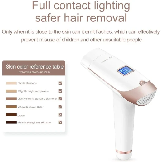 LES COLTON T009i IPL Hair Removal Device for Home Use, 300,000 Light Pulses, LCD Display, Quartz Lamp and 5 Energy Levels - Mera shopping - Image 5