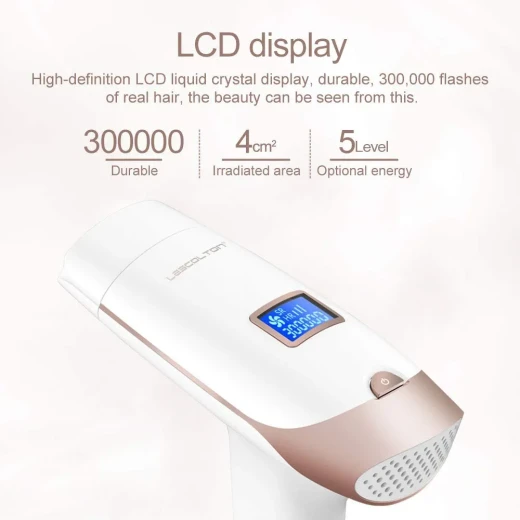 LES COLTON T009i IPL Hair Removal Device for Home Use, 300,000 Light Pulses, LCD Display, Quartz Lamp and 5 Energy Levels - Mera shopping - Image 7