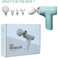 Mini Massage Gun, Portable Electric Muscle Massager with Round Massage Head, Compact Handheld Device for Personal Relaxation and Everyday Muscle Massage