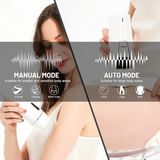 LES COLTON T015C IPL Hair Removal Device with Ice Cooling Technology, UV Disinfection Base, Handheld Design and Control Display for Home Use - Mera shopping - Image 3