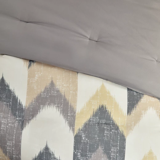 Merlin Livings 9-Pieces Printed King Size Bedding Set, Modern Elegant Design and Soft Durable Fabric, Complete Comforter Set - Merlin Livings - Image 4