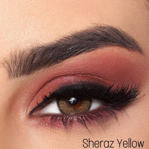 BETO Lenses Korean Brand Eyerly Sheraz Yellow Contact Lenses, natural elegant eye enhancement with comfortable daily wear design, high quality lenses for clear vision, stylish yellow shade with modern attractive look BETO Lenses Korean Brand Eyerly Sheraz Yellow Contact Lenses, natural elegant eye enhancement with comfortable daily wear design, high quality lenses for clear vision, stylish yellow shade with modern attractive look