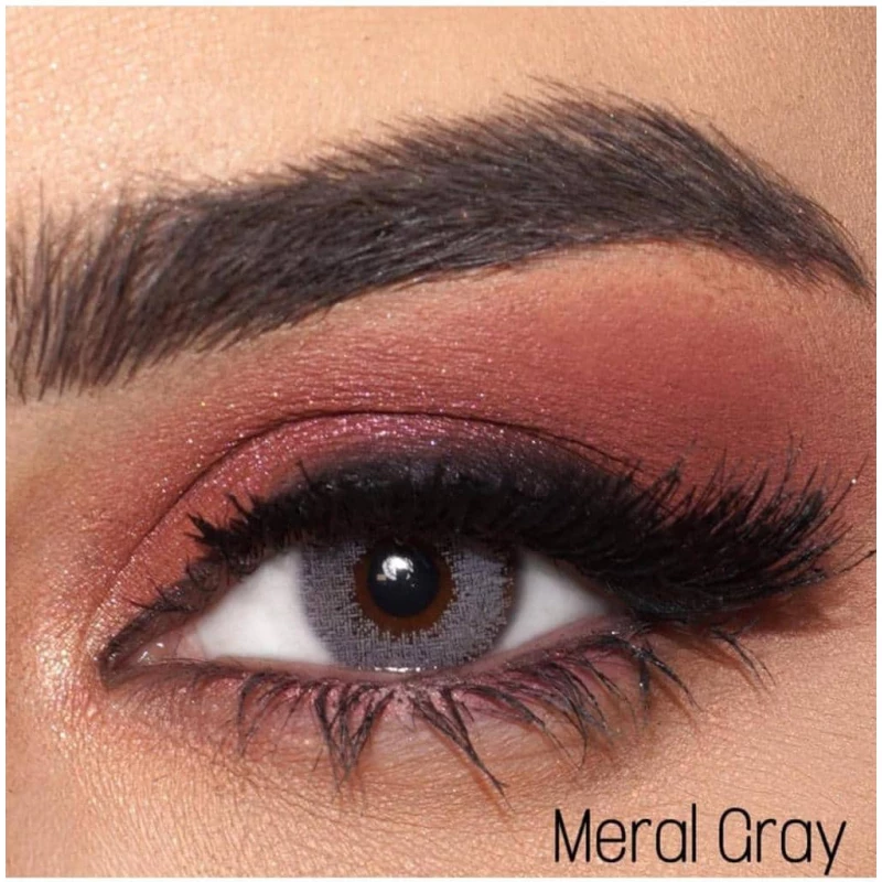 BETO Lenses Korean Brand Eyerly Meral Gray Contact Lenses, natural elegant eye enhancement with comfortable daily wear design, high quality lenses for clear vision, stylish gray shade with modern attractive look - Beto center