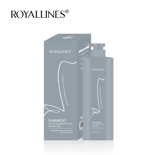 Protein & Hyaluronic Acid Shampoo for Silky Smooth Hair, Hydrating Formula Gently Cleanses the Scalp, Reduces Frizz, Enhances Softness, Shine, Moisture and Healthy-Looking Hair - ROYALLINES - Image 2