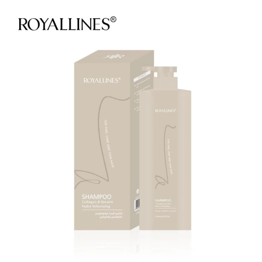 Hydra Volumizing Shampoo with Keratin & Collagen, Hydrating Formula Gently Cleanses the Scalp, Helps Create Fuller-Looking Hair, Enhances Volume, Softness, Strength and Natural Shine - ROYALLINES - Image 2