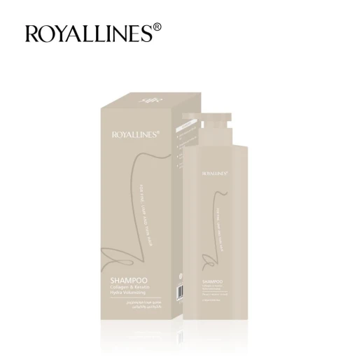Hydra Volumizing Shampoo with Keratin & Collagen, Hydrating Formula Gently Cleanses the Scalp, Helps Create Fuller-Looking Hair, Enhances Volume, Softness, Strength and Natural Shine - ROYALLINES - Image 2