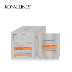 Coconut Oil & Vitamin C Hair Mask for Smooth Hair and Frizz Control, Deep Nourishing Treatment Helps Hydrate Dry Hair, Improve Softness, Enhance Shine and Long-Lasting Manageability