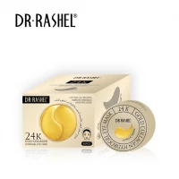 24K Gold Collagen Hydrogel Eye Mask 60 Pieces Lifting and Firming Under Eye Patches for Dark Circles Puffiness Wrinkle Reduction Deep Hydration Brightening Skincare for All Skin Types
