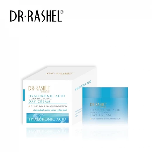 Hyaluronic Acid Ultra Hydrating Day Cream Deep Moisture Face Cream Plumping Effect Improves Elasticity Boosts Glow Lightweight Fast Absorbing Daily Skincare for All Skin Types - DR-rashel - Image 2