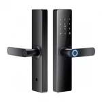 Tuya Smart Lock SL-050 for wooden doors, offering smart keyless entry, app control via Tuya Smart, secure locking system, easy installation, and enhanced home security with modern design - Tuya