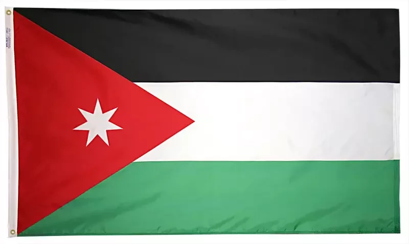 علم الأردن للتعليق والتلويح (60×120 سم) | راية تشجيع المنتخب لكأس العالم