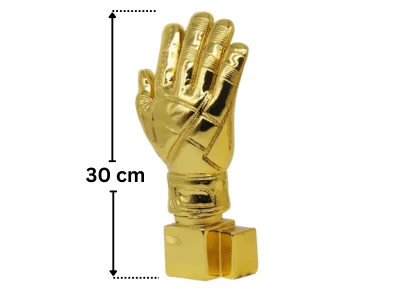 Golden Goalkeeper Glove Football 30cm Golden Goalkeeper Glove Football 30cm