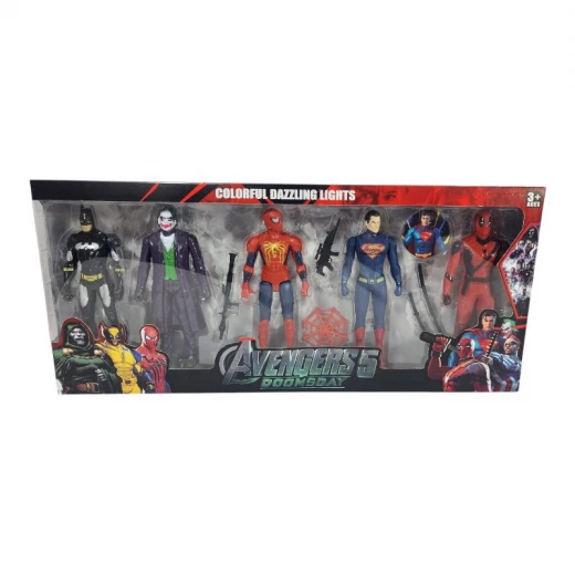 SeaLand Toys, Avengers Superheroes Figure Set – 5 Characters with Accessories - Sealand toys - Image 2