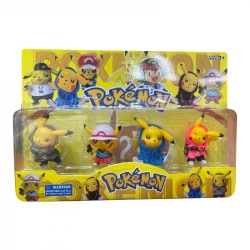 SeaLand Toys, Pokémon Pikachu Character Figure Set – 4 Different Characters