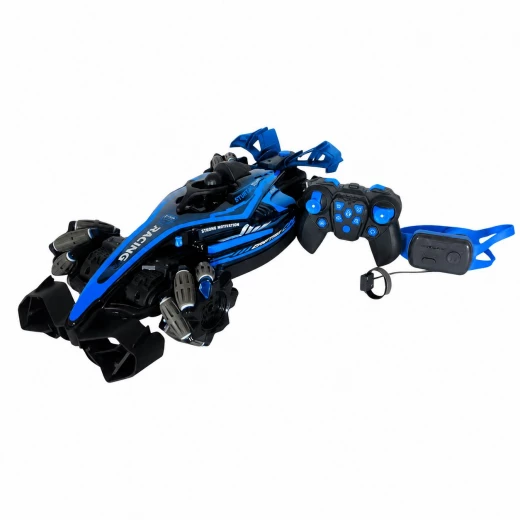SeaLand Toys, 2-in-1 Remote Control Car with Dual Control (Remote & Watch), LED Lights, 360° Stunts, Drifting, Sound Effects, and Spray Mist - Sealand toys - Image 3