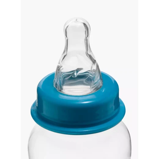 Juniors Feeding Bottles Saver Pack - 3 Pieces, 250ml / 8oz Blue Space Design with Soft Silicone Teat and Anti-Colic Valve - Juniors - Image 4