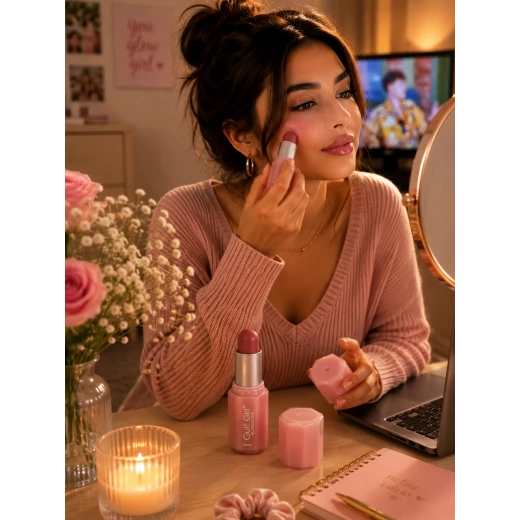 Gulf Girl Cream Blush Stick – Natural Radiant Glow | Long-Lasting & Blendable - Gulf girl - Image 3