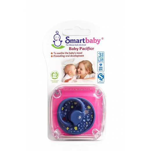 Smartbaby BPA-Free Baby Pacifier – Soft LSR Silicone Orthodontic Soother with Floral Design | Comfortable & Gentle for Babies - Smart Baby - Image 2