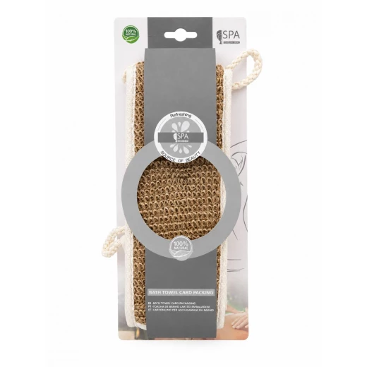 Exfoliating Loofah Bath Towel – Long Back Scrubber Shower Loofah for Deep Cleansing & Body Exfoliation | Bath Scrub Strap for Men & Women - Spa - Image 2