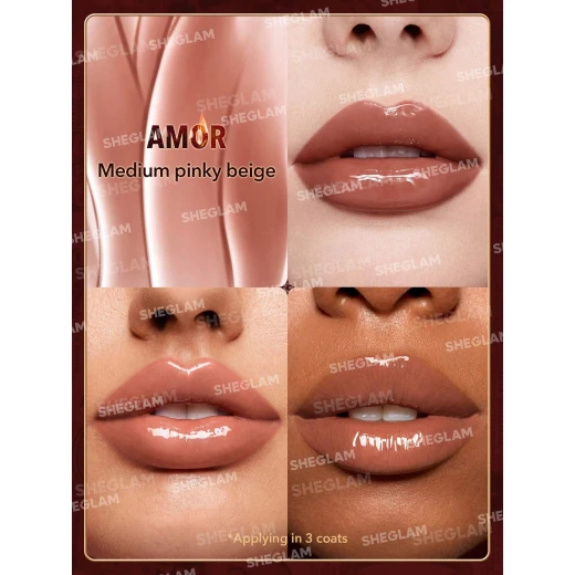 SHEGLAM Ember Rose Immortal Love Nourishing Lip Gloss – Unconditional, Hydrating Lip Gloss with Smooth Shine Finish, Lightweight Non-Sticky Formula, Long-Lasting Comfort and Soft Glossy Look for Naturally Beautiful Lips SHEGLAM Ember Rose Immortal Love Nourishing Lip Gloss – Unconditional, Hydrating Lip Gloss with Smooth Shine Finish, Lightweight Non-Sticky Formula, Long-Lasting Comfort and Soft Glossy Look for Naturally Beautiful Lips